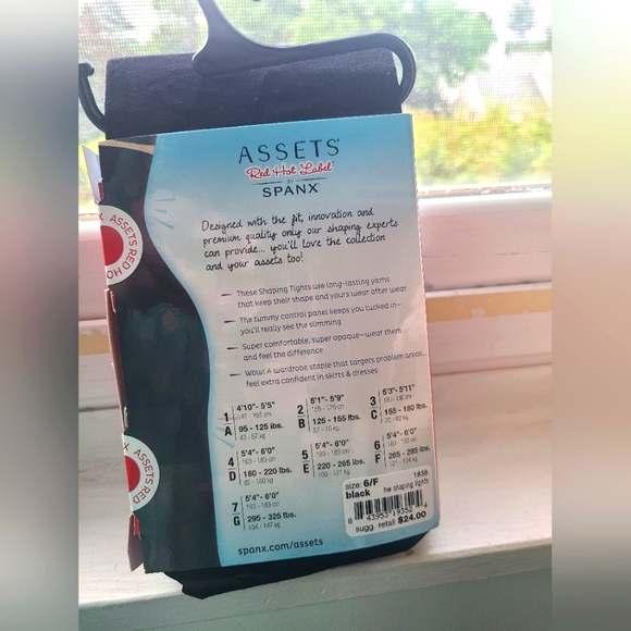 New Assets Red Hot Label by Spanx Original Size 6/F Black 1838 Shaping T… - Picture 3 of 3